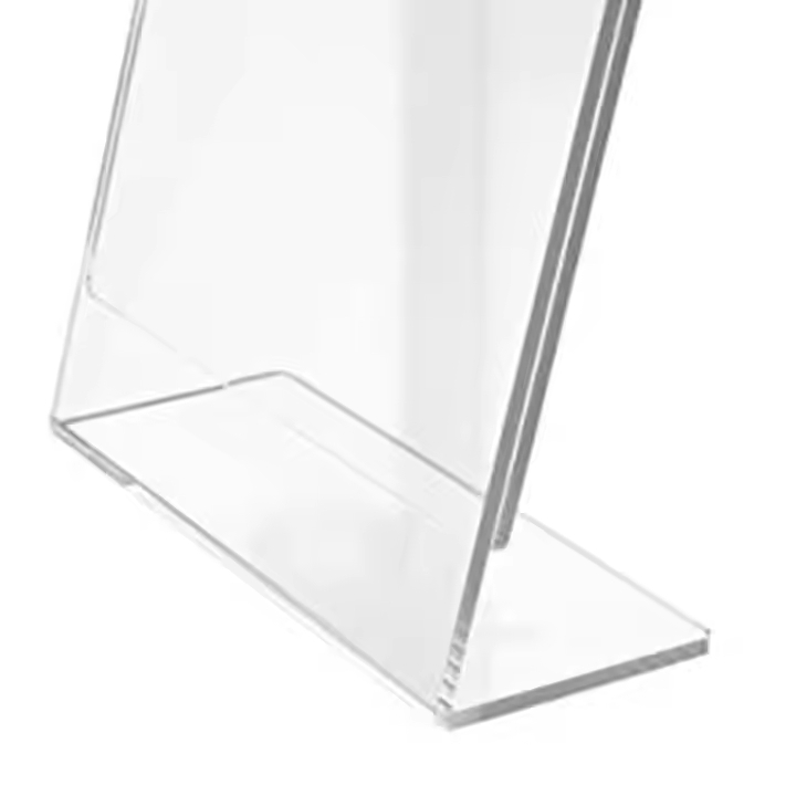 Wholesale High Quality Acrylic Sign Holder 8.5*11 Lshape