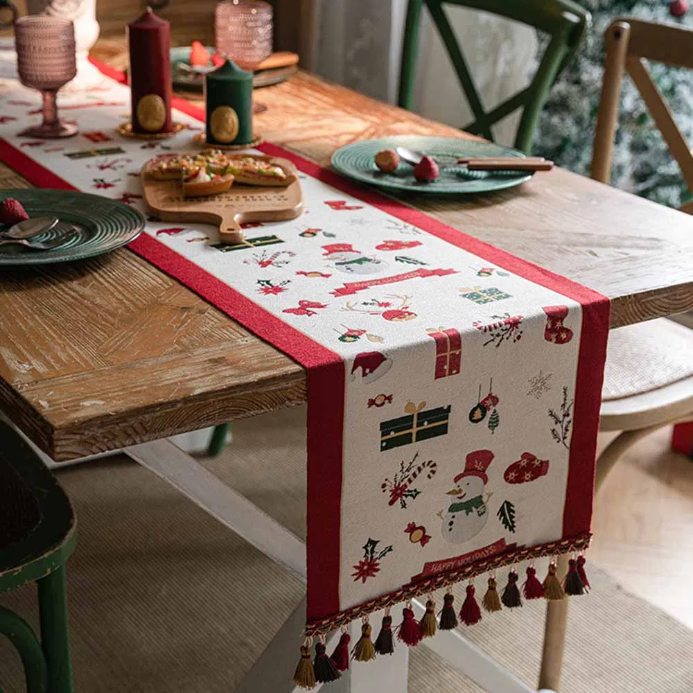 American Christmas Festive Table Runner