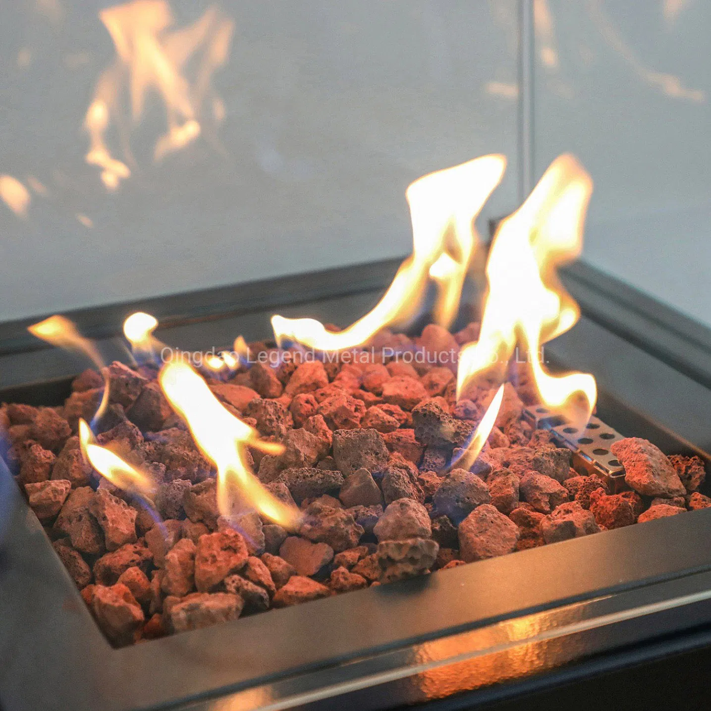 Popular Outdoor Gas Fireplace for Garden Use by LPG Column 400