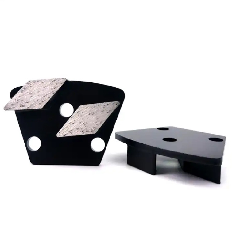 Double-Rhombus Bar Trapezoid Diamond Grinding Shoes for Universal Installing Floor Grinder