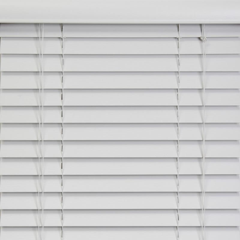 Hot Selling Grey Color Faux Wood Blinds 50mm PVC Window Shading