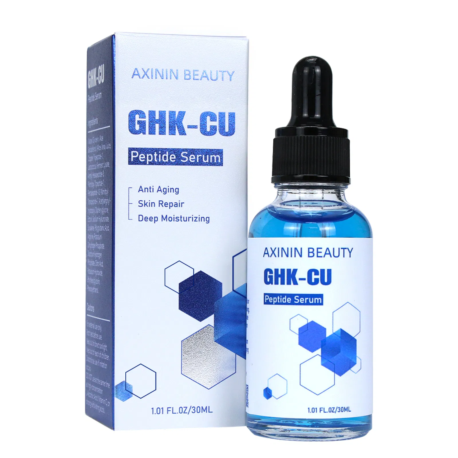 Beauty Cosmetics Skin Care Facial Anti-Aging Whitening Niacinamide Ghk-Cu Peptide Serum