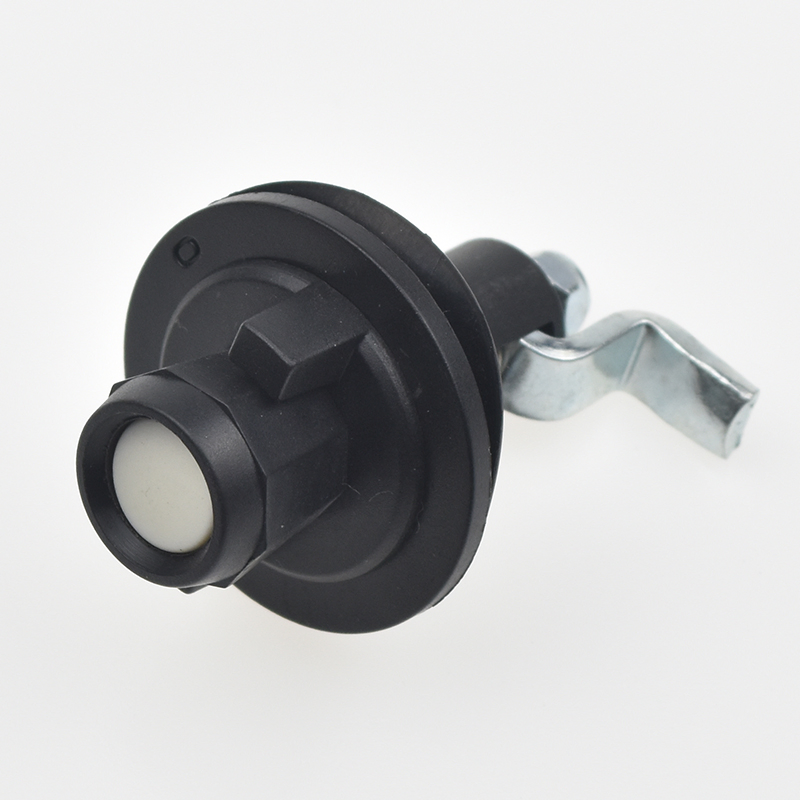 Xk235 Black Plastic Handle Round Knob Spring Compression Door Cylindrical Tongue Lock
