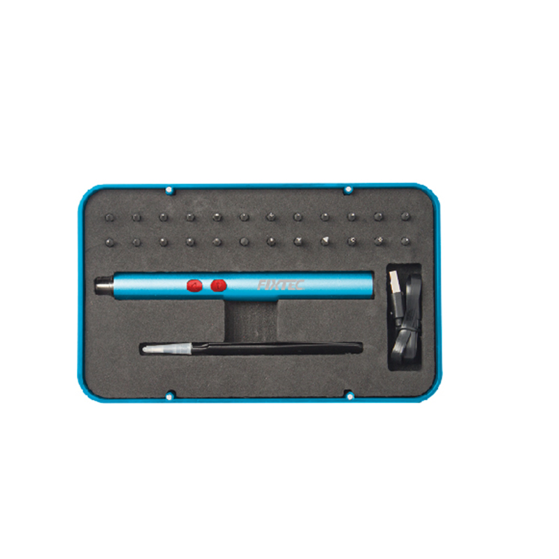 Fixtec Mini Electric Cordless Screwdriver Tool with LED Light 3.6V Rechargeable Multi-Functional Precision Screwdriver Set