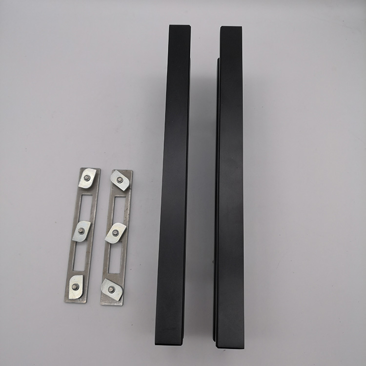 14mm Slim Aluminum Framed Profile Sliding Cavity Glass Pull Lock