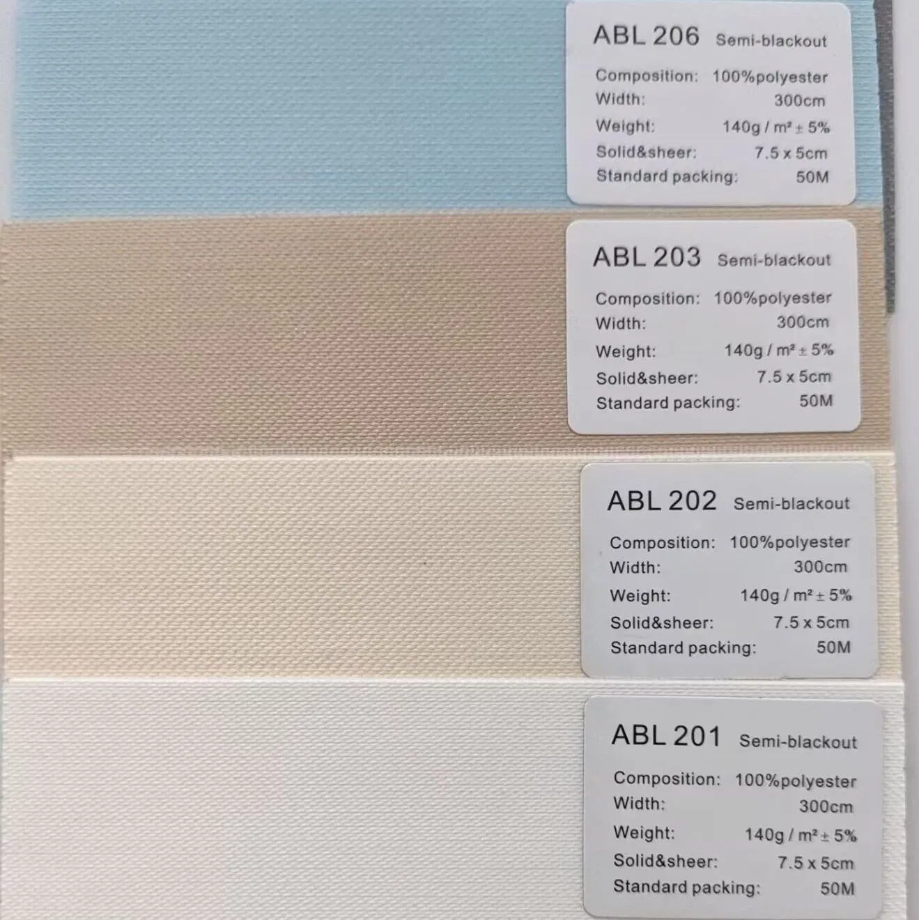 Duo Roller Zebra Blind Fabric Semi-Blackout for Window Blinds