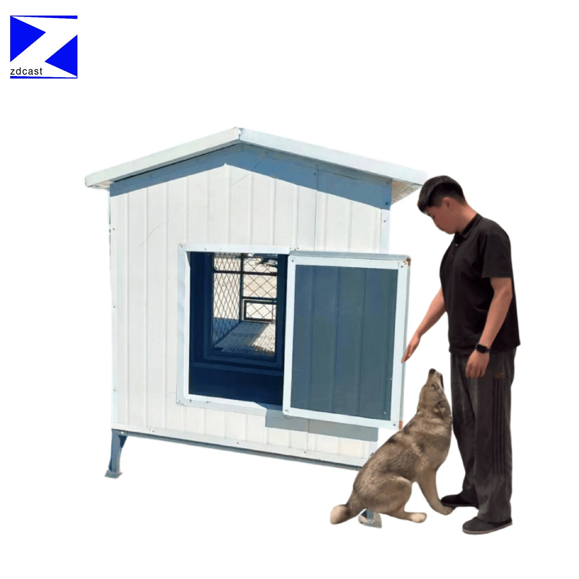Pest-Resistant Easy-Clean Ventilated All-Season Insulated Solid Wood Dog House
