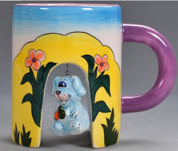3D Animal Cartoon Shape Ceramic 210-300ml Coffee Mug