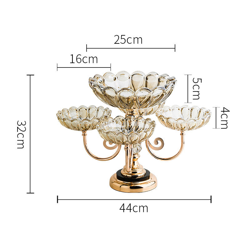 Elegant Modern Decor Tray for Stylish Glass Fruit Display