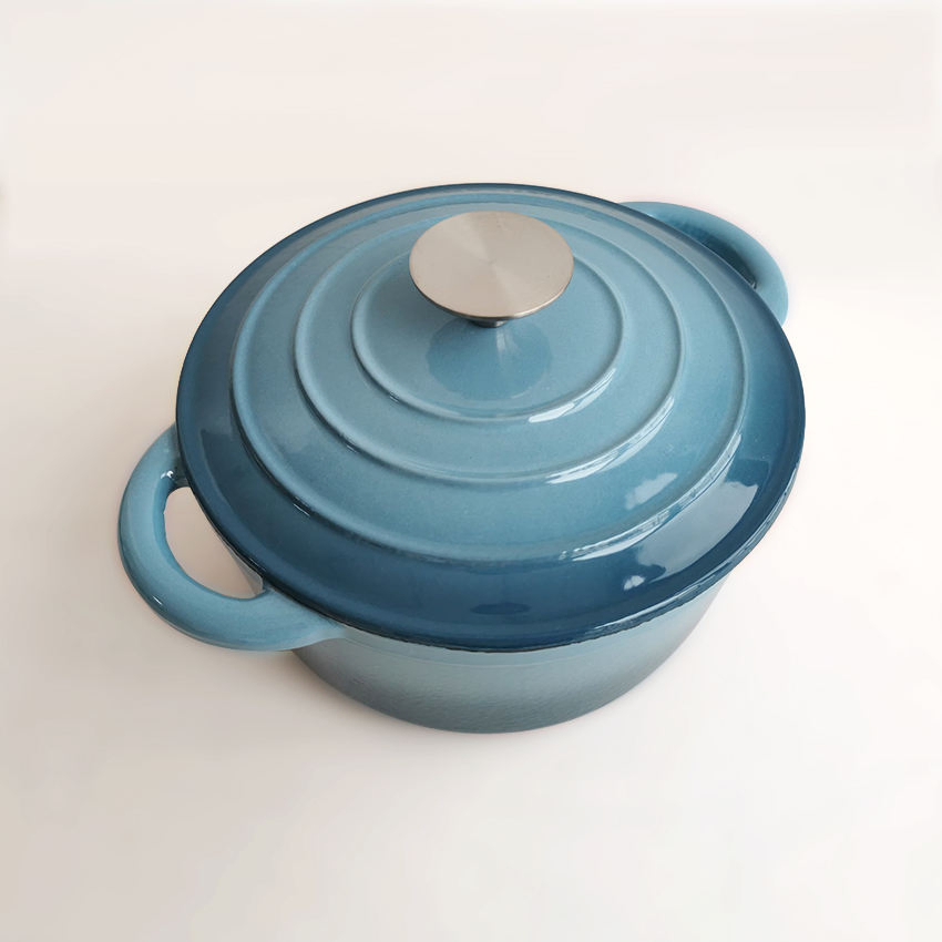 Casserole Dish Kitchen Cookware Enamel Dutch Oven Cast Iron Casserole Pot with Lid