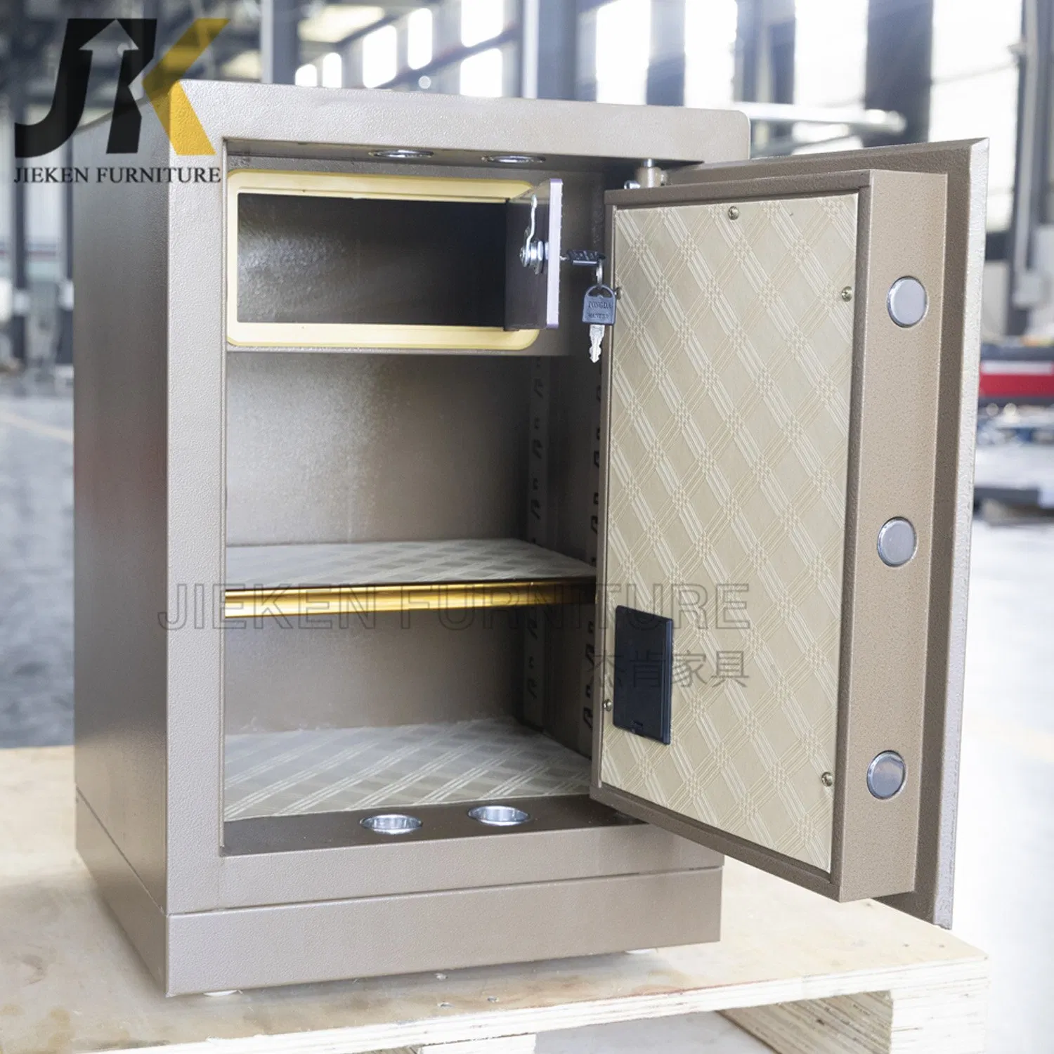 Safe Home Small Double Lock All Steel Large Double Door Password Safe Box Office Anti-Theft Safe Key