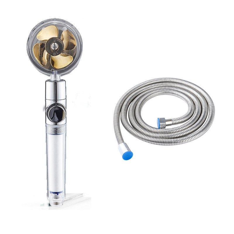 High Pressure Shower Head, Turbo Fan Shower Head with Filter, Handheld Turbo Propeller Shower