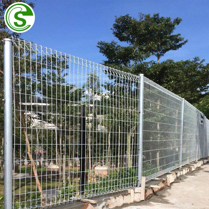 Heavy Duty Welded Wire Mesh Fence BRC Garden Fence Residential Landscape Fencing