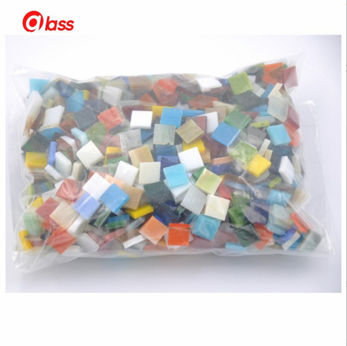 Religious Decorative Colored Glass Particles Glass Block Glass Tube