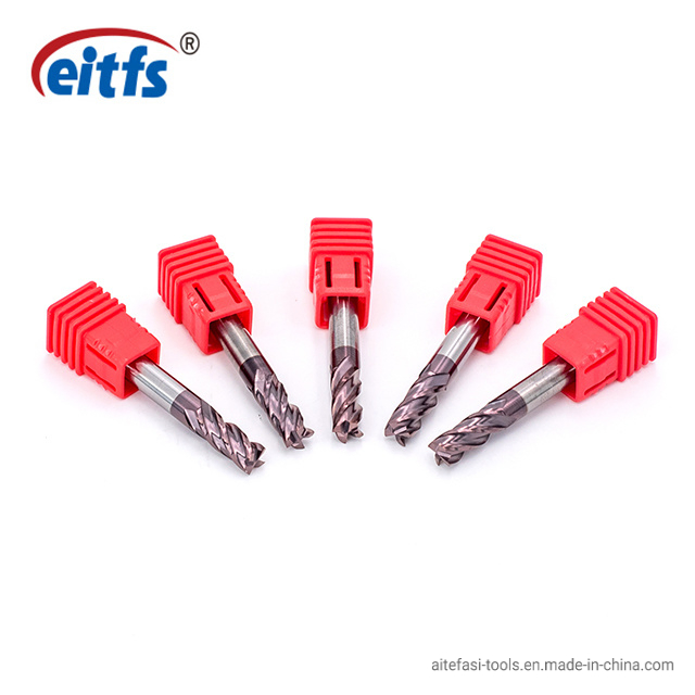 Standard Size 45 HRC Tungsten Carbide 4 Flute CNC Compression End Mill (Cutter)