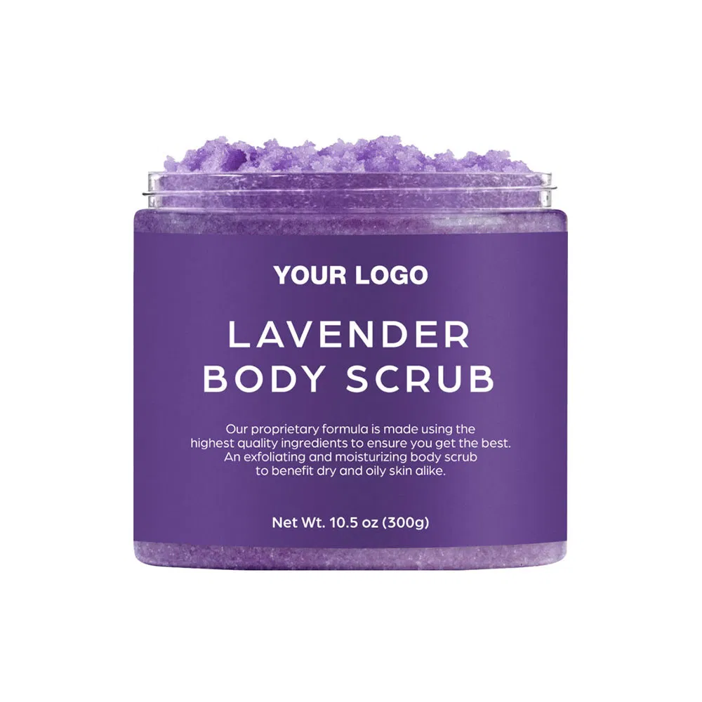 Lavender Sugar Wholesale Foaming Natural Whitening Exfoliating Private Label Organic Body Scrub