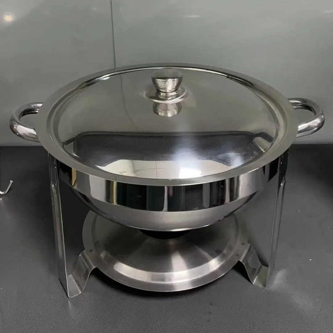 Hotel Restaurant Wholesale Stainless Steel Buffet Stove 4.5L Food Heating Insulation Alcohol Buffet Food Warmer