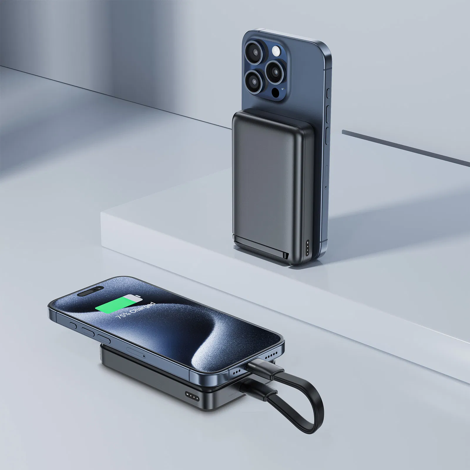 Acefast M11 10000mAh Power Bank с магнитной зарядкой