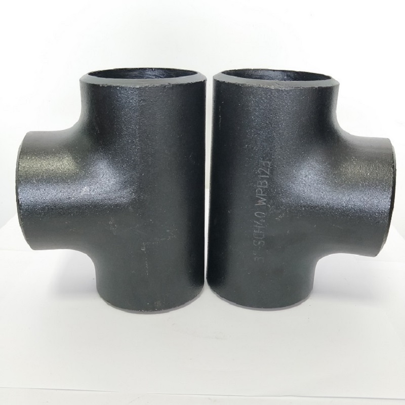 ANSI B16.9 DN300 12" Sch40 Buttweld Stainless Steel Carbon Steel A234wpb Reducing Butt Welded Carbon Steel Equal Seamless Fittings Tee for Gas