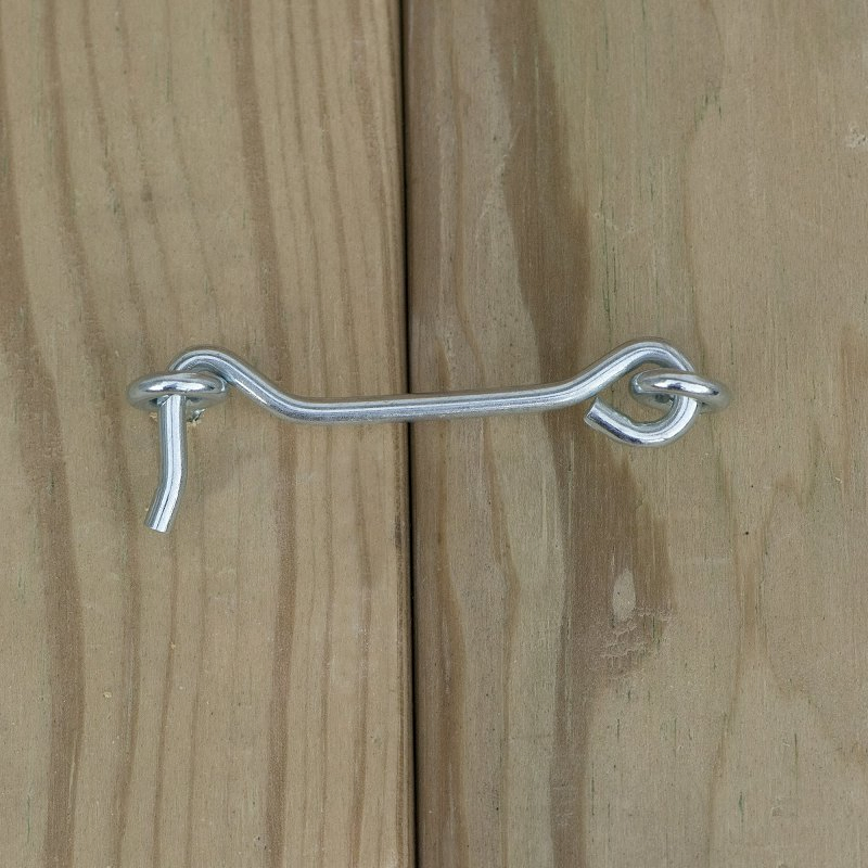 3 in. Gate Hook and Eye, Zinc Plated, 2 Pack