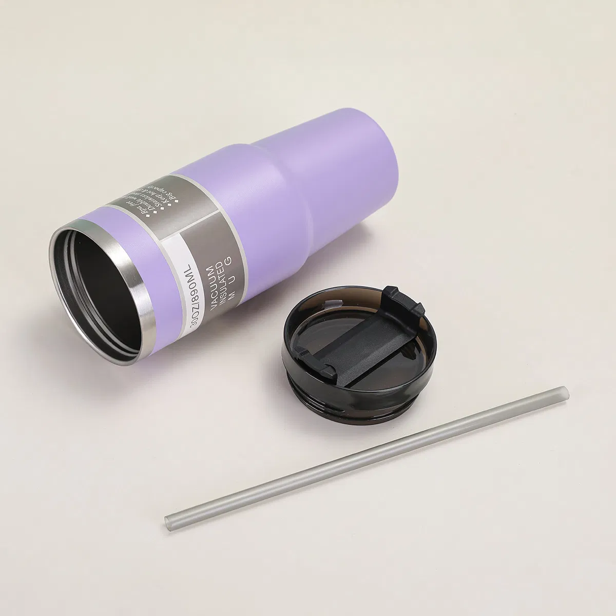 Customizable Logo Multiple Color Travel Coffee Mug 20oz/30oz 304 Stainless Steel Insulated Thermos Cup Powder Coating Car Vacuum Tumbler with Straw