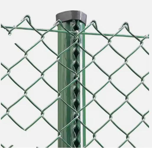 Cheap 8FT Black Chainlink Fence Chain Fence 2.5 Meters Height High Tensile Chain Link Fence for Railway