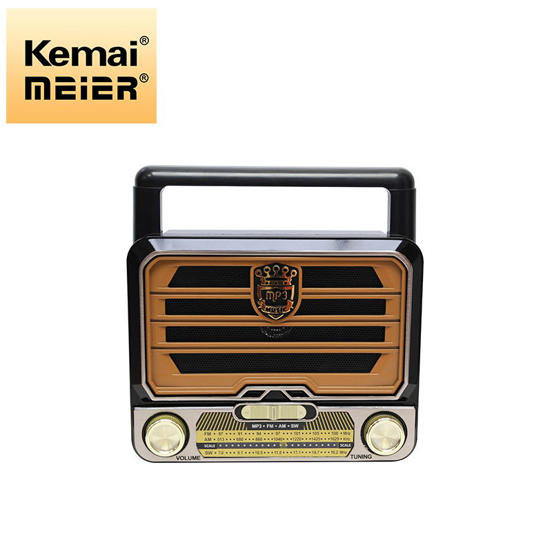High Quality Multi-Functions Vintage Retro Radio FM Am Sw 3 Band Rechargeable Radio with USB TF Wooden Radio
