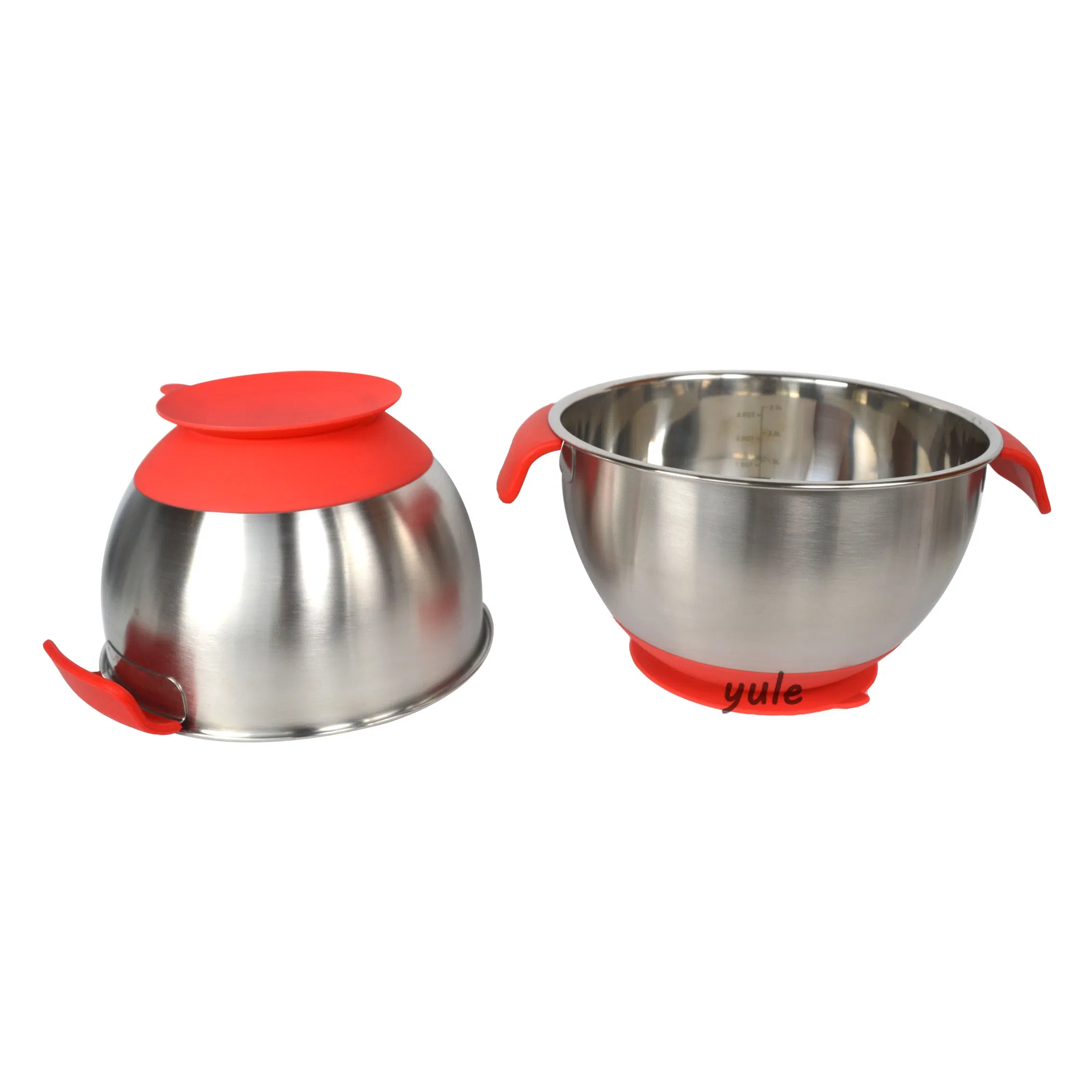 Stainless Steel Mixing Bowl Non Slip Sucker Bottom Design Europe Style Kitchen Tools Egg Beating Bowls