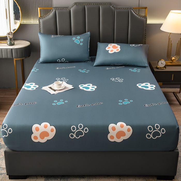 Polyester Waterproofing Bedding Set Reversible Fleece Cover Mattress Protector