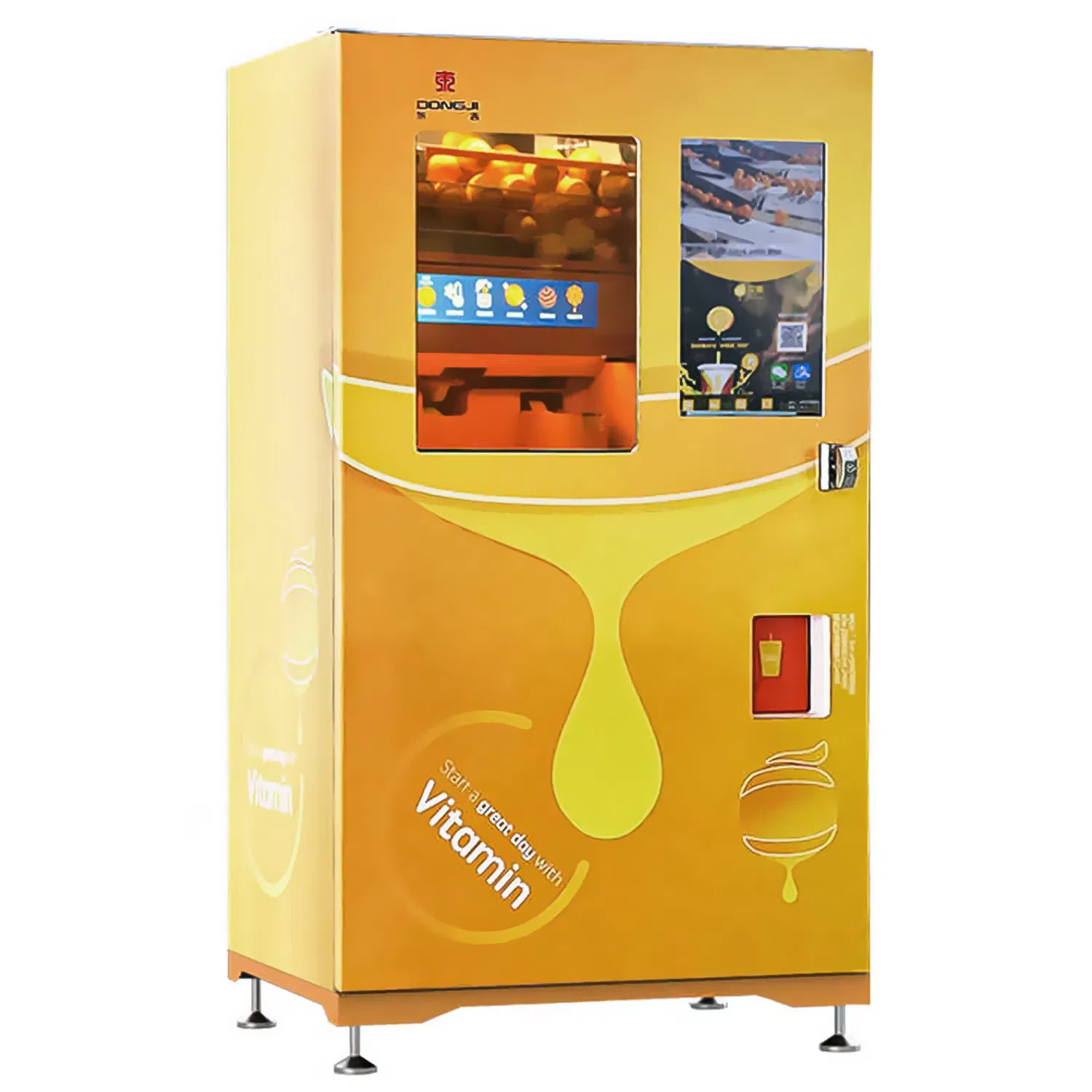 Premium Fresh Orange Juice Vending Machine with Multi-Payment Options