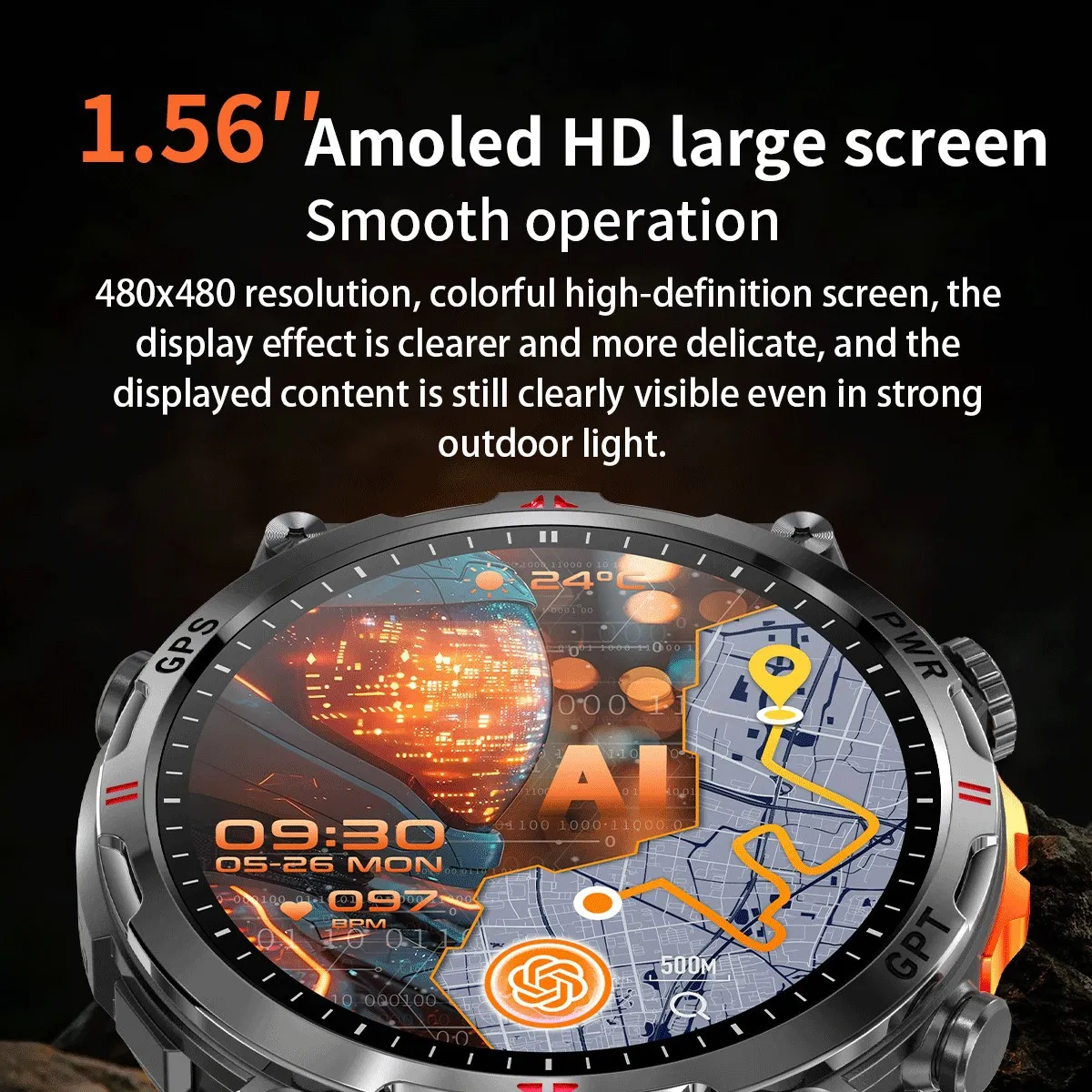 Умные часы с измерением пульса, давления и GPS