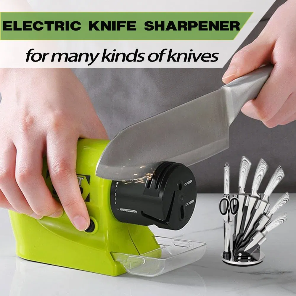 Hot Sale Electric Knife Sharpener Electric Quickly Kitchen Multi-Functional Fast Sharpening Stone Automatic Knife Sharpener