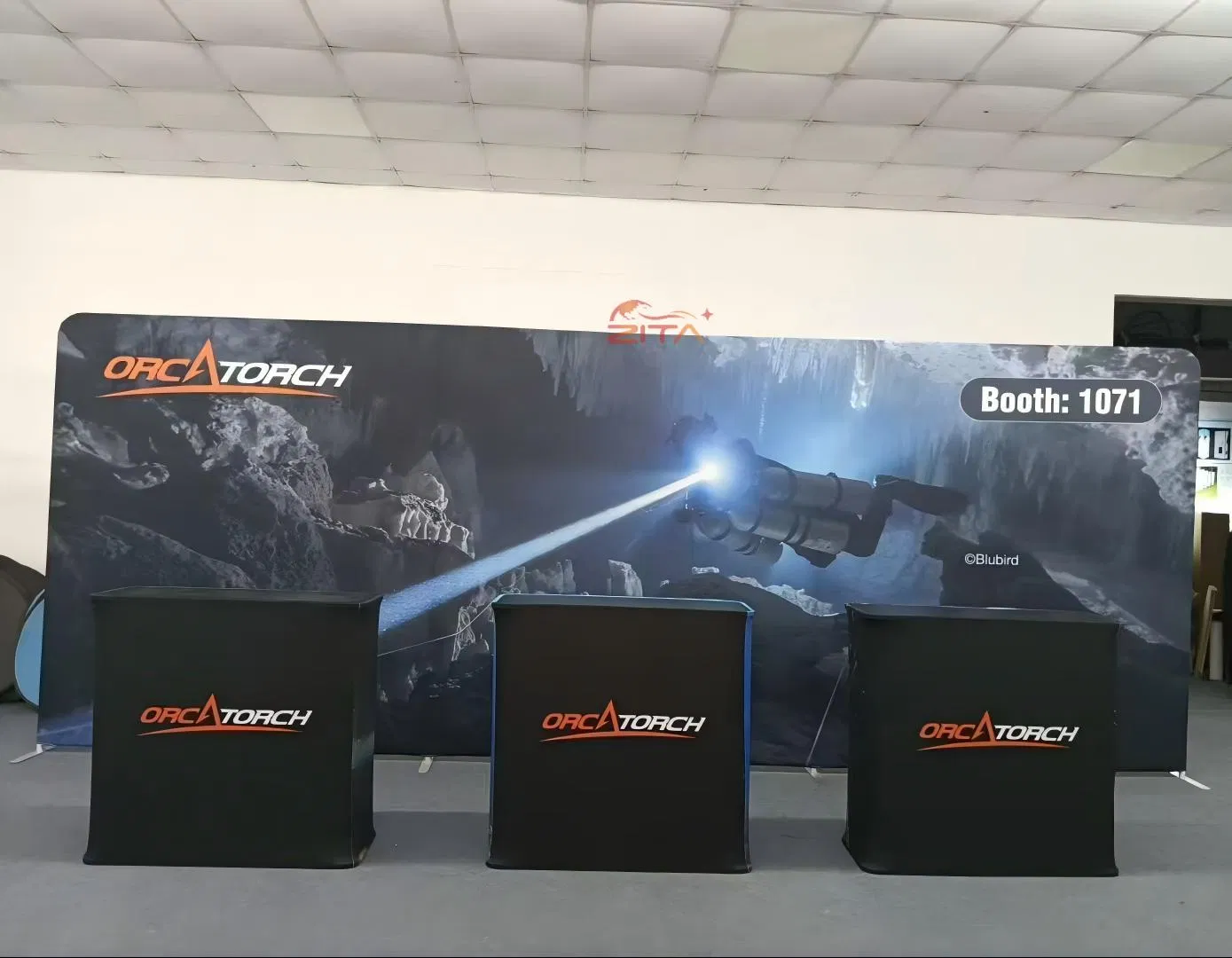 Portable Trade Show Display Aluminum Tension Fabric Backdrop Banner Display