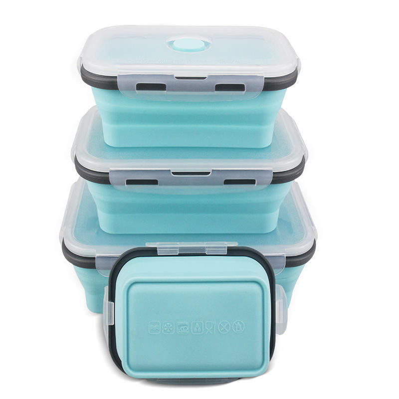 Versatile Collapsible Lunch Box for Sustainable Meal Prep