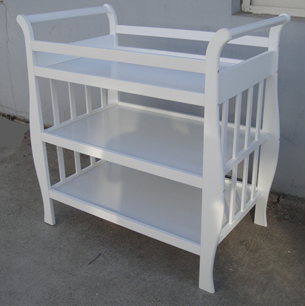 Kids Kindergarden Toy Box Drawers Changing Station Table in Bedroom