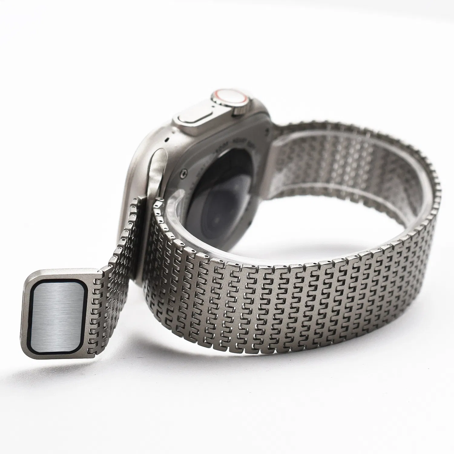Premium Magnetic Link Metal Watch Strap Custom-Fit for Apple, Samsung, Huawei, Xiaomi & More Business Style & Easy Installation