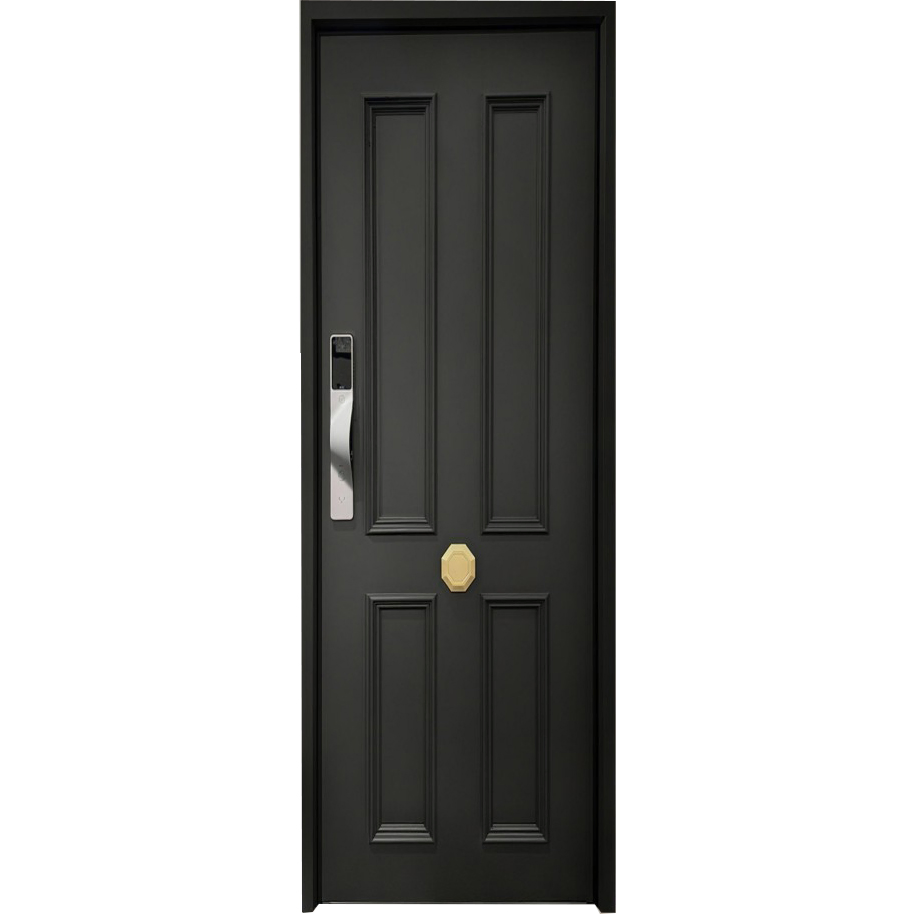 13. Premium Soundproof Fire-Resistant Metal Cast Aluminum Exterior Residential Security Entrance Door for Hotel Room Door