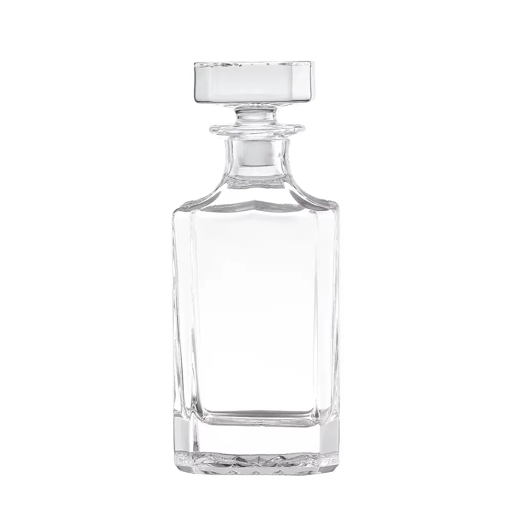 Wholesale Transparent Crystal Glass Engraved Design Wine Storage Glassware Bottle Wine Decanter