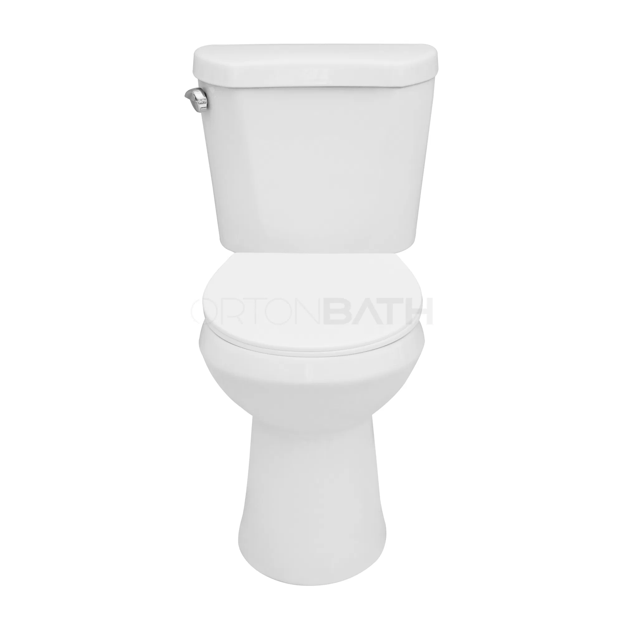 Ortonbath Cupc Ada Siphonic 2 Piece Toilet for Bathrooms Comfort Height Power Flush Sanitary Ware White Two Piece Toilet with Elongated Bowl Water Closet