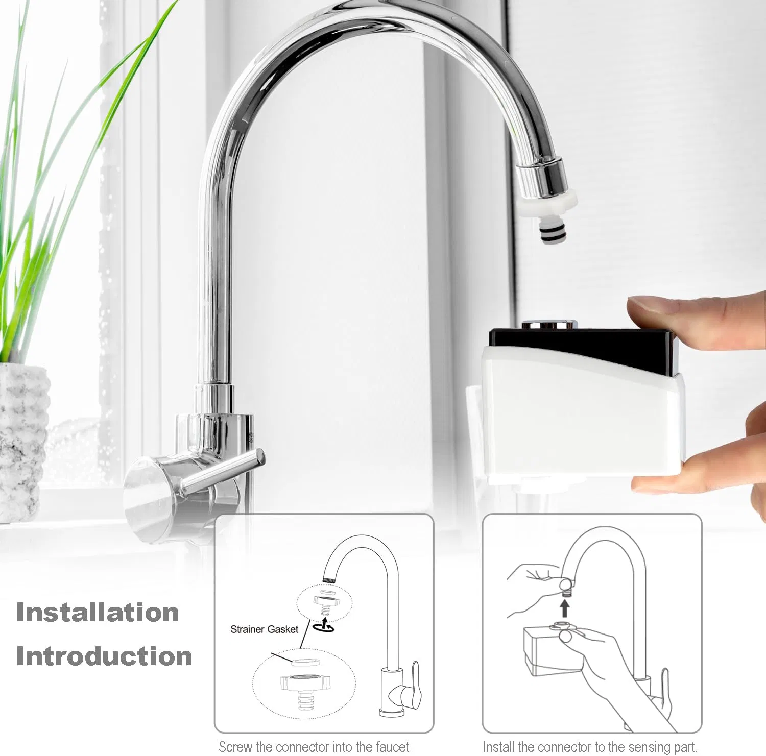 Tuodi Hot-Selling Kitchen Faucet Water Purifier Tap Water Saver 4000mAh Battery Use 8 Years No Need Charge