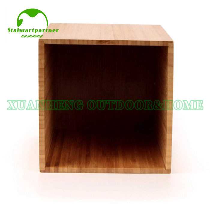 Бамбуковая корзина для мусора прямоугольная