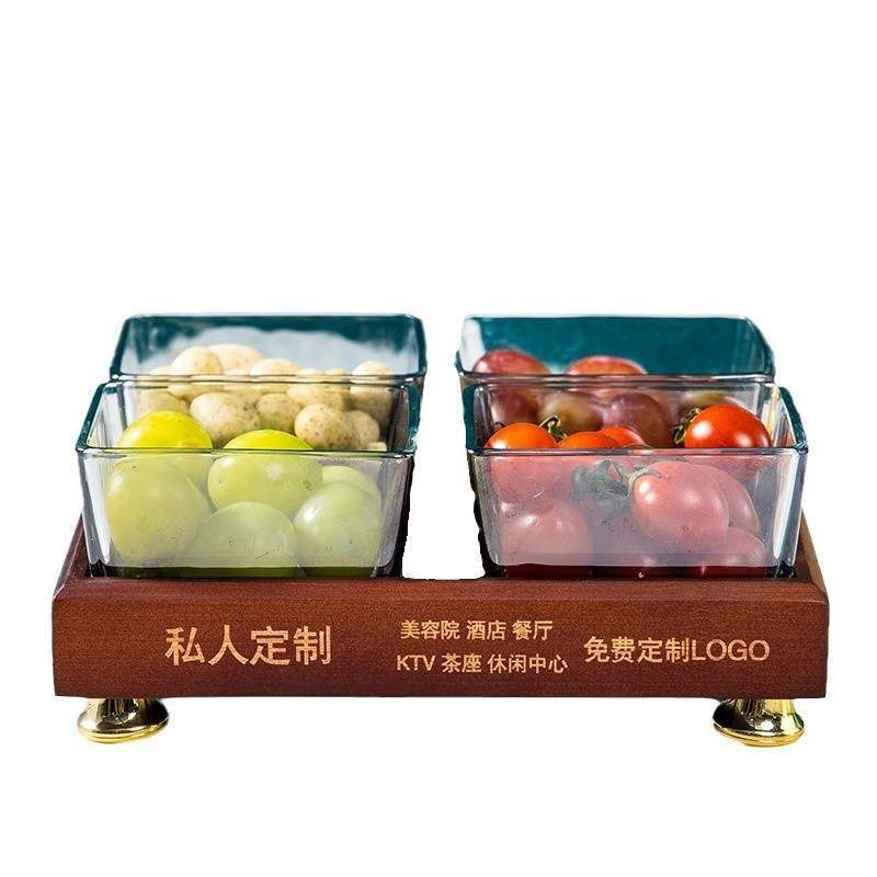 Nordic Ins Glass Pane Dried Fruit Dim Sum Candy Fruit Plate