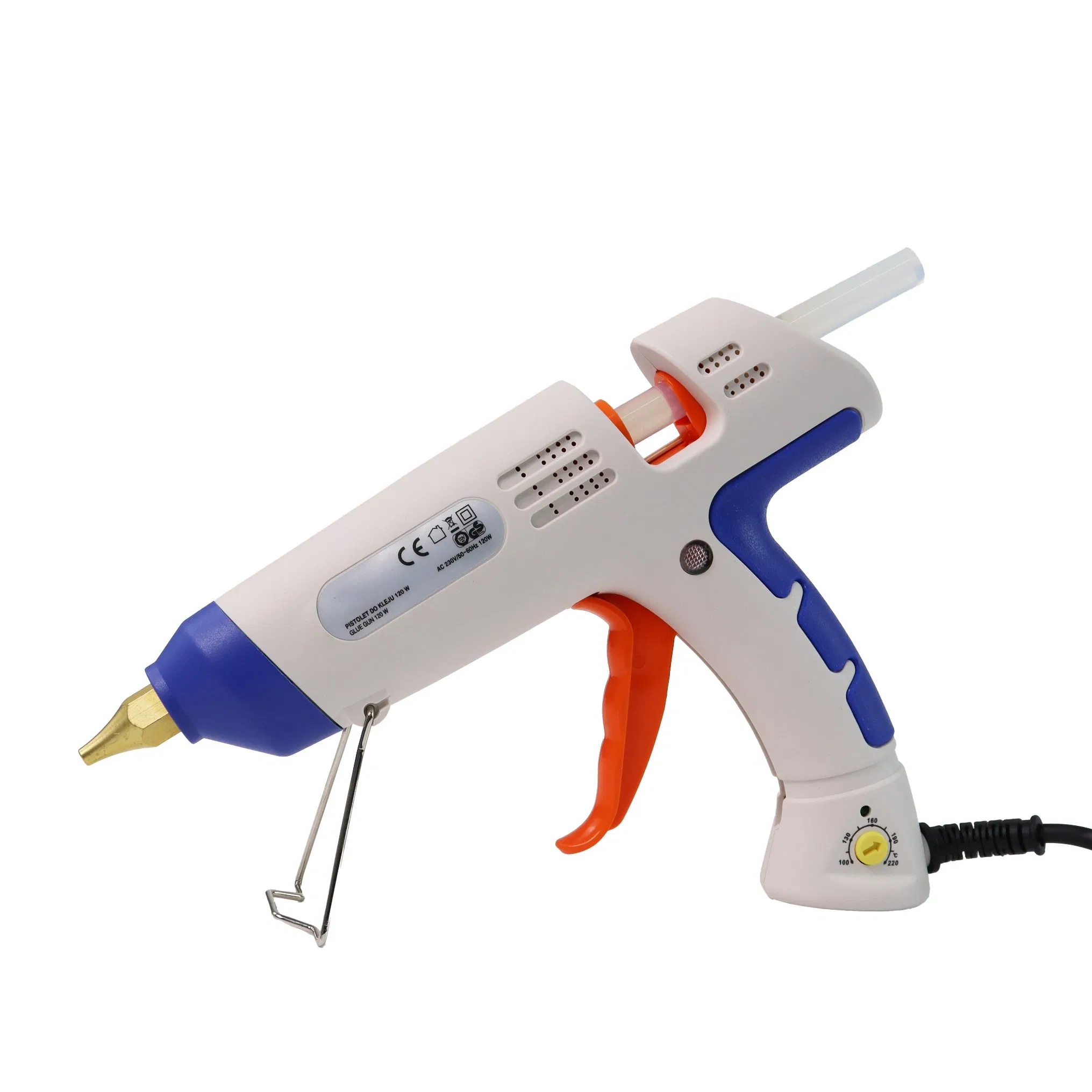 60W-100W Adjustable Temperature Hot Melt Glue Gun Kit with 11mm Glue Sticks