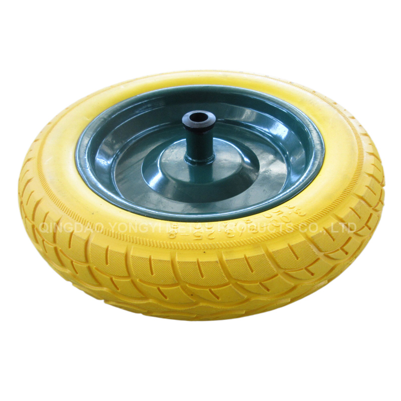 Customized 13 Inch Heavy Duty Solid Colored PU Foam Wheel