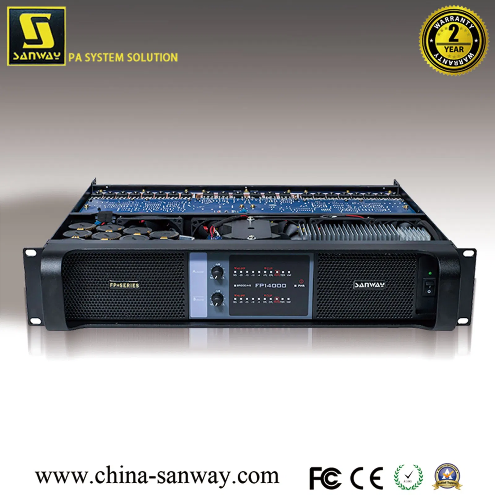 14000W 2 CH High Voltage Operational Karaoke Amplifier