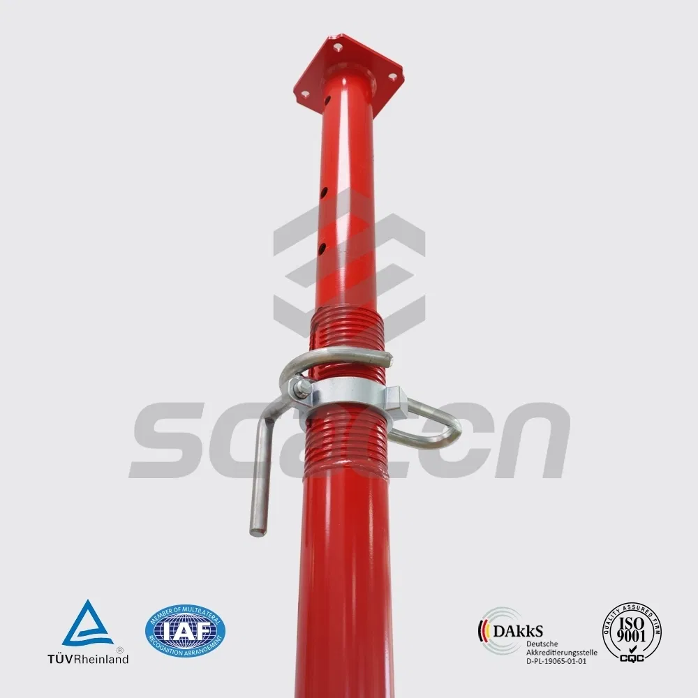 Anti-Misalignment Customizable Red Painting Painted Light Duty Formwork Steel Prop