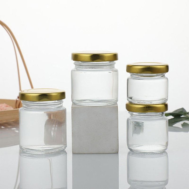 Round Glass Honey Jars 30ml 40ml 60ml 80ml 120ml Empty Storage Jar