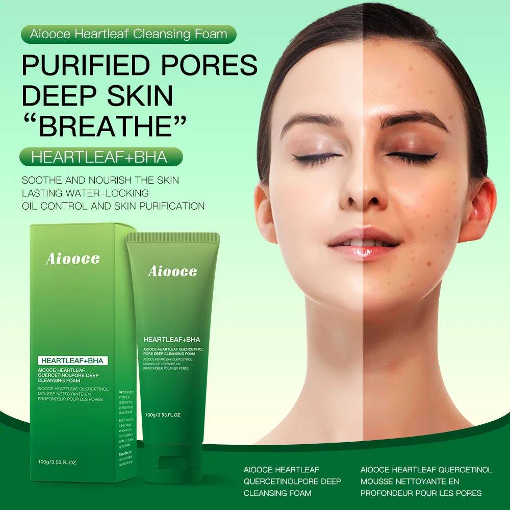 Aiooce Soothing Hydrating Deep Cleansing and Moisturizing Natural Facial Cleanser