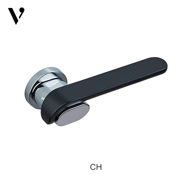 2022 Newest Popular Simple Design Modern Zinc Alloy Front Door Lever Handle on Rosette
