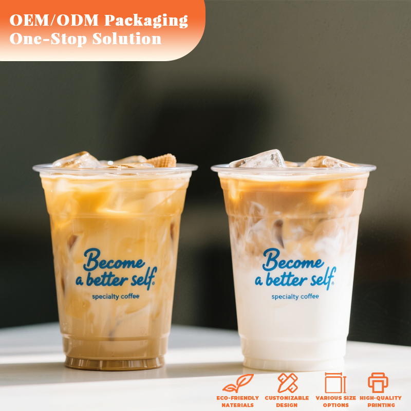 Eco Conscious Recyclable Stackable Anti Spill Clear Wall Lightweight Plastic Cup